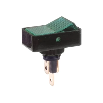 Przełącznik samochodowy ASW-11D zielony 12V/20A on-off