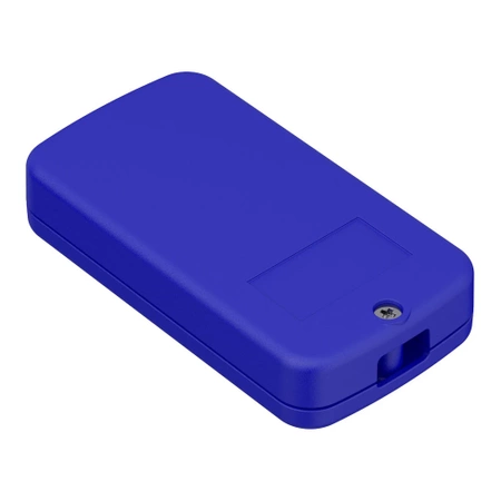 Obudowa pilota 35x65, h=13mm, ABS, niebieski + białe przyciski Z132 MIX1