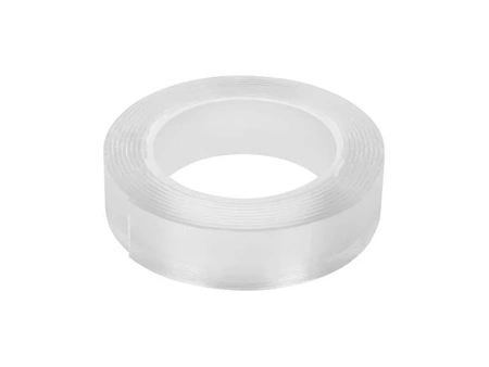 Taśma montażowa wielokrotnego użytku, transparentna, 3m