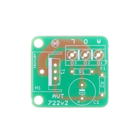 Nowoczesne oświetlenie kabiny, PCB do projektu AVT722