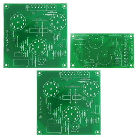 Wzmacniacz lampowy stereo push-pull na EL84 - PCB do projektu AVT 2754