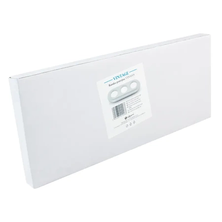 Ramka potrójna ceramiczna biała Ceramic Loft