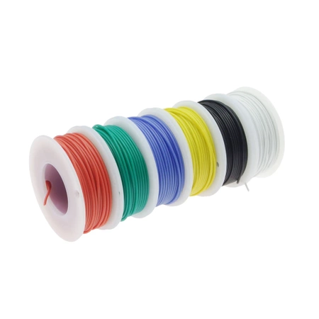 Zestaw 6 przewodów silikonowych AWG20 6x6m + akcesoria