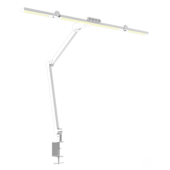 Lampa biurkowa LED - profesjonalna z regulacją barwy i jasności - liniowa 72cm - 2 ramiona - 1380lm - biała - FDDL03
