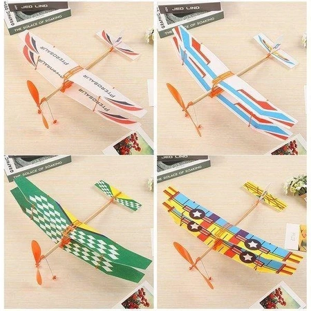 Model z napędem gumowym Sky Touch II 50cm - samolot dwupłatowy