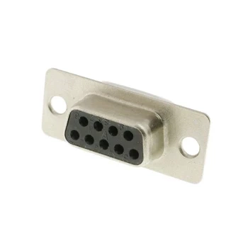 Gniazdo D-Sub żeńskie DB9 9-pin proste na przewód Connfly do elektroniki i automatyki