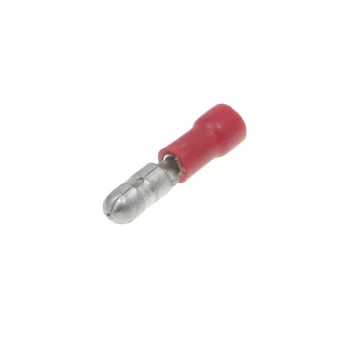 Konektor okrągły izolowany męski 4mm 0.5-1.5mm² - końcówka kablowa