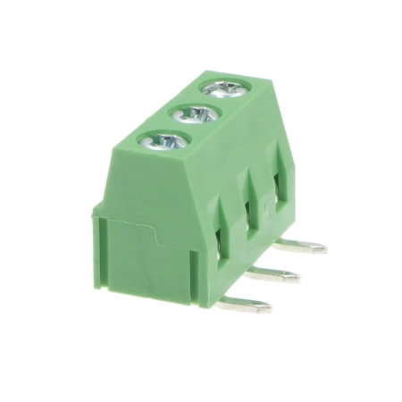 Złącze śrubowe 3 pola, raster 5, h=8.1mm kątowe