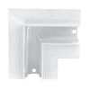 Łącznik kątowy do szyny magnetycznej poziomy podtynkowy biały M-LINE