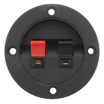 Gniazdo kolumnowe okrągłe, zacisk głośnikowy 2 pin