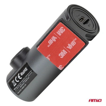 Wideorejestrator WiFi Full HD 1080P Mini Kamera Samochodowa USB-C Aplikacja Mobilna 128GB - AMIO-04798