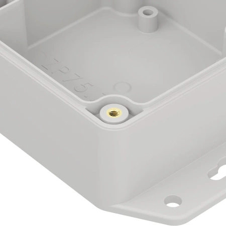 Obudowa hermetyczna z uchem ZP75.75.45 jasnoszara ABS