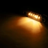 Lampa obrysowa LED pomarańczowa 6 diod 12/24 V, klosz przyciemniany DARK - L1321
