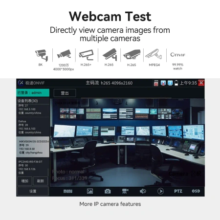 Tester CCTV IP Noyafa NF-IPC725 – zaawansowane narzędzie do instalacji i diagnostyki monitoringu
