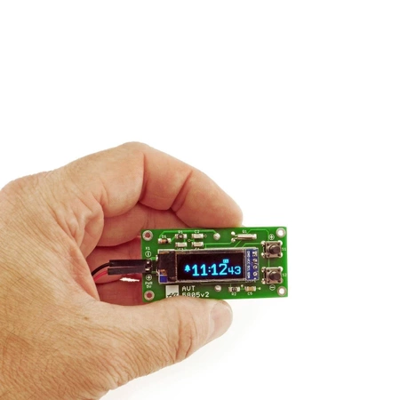 Zegar RTC z kalendarzem, budzikiem i stoperem, wyświetlacz OLED - KIT AVT 5805