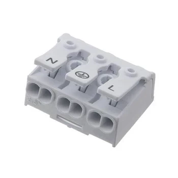 Złącze zatrzaskowe do druku, 3 pola, raster 10mm, wysokość 11,6mm, bez uziemienia, 450V / 24A, Degson DG238