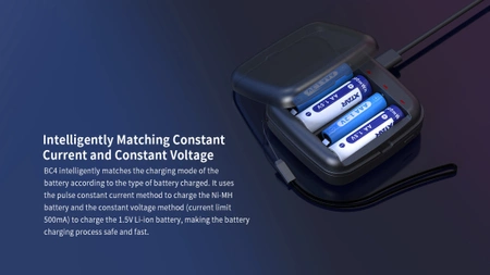 Ładowarka do akumulatorów R03 / AAA oraz R6 / AA Li-ion 1.5V / NiMH Xtar BC4