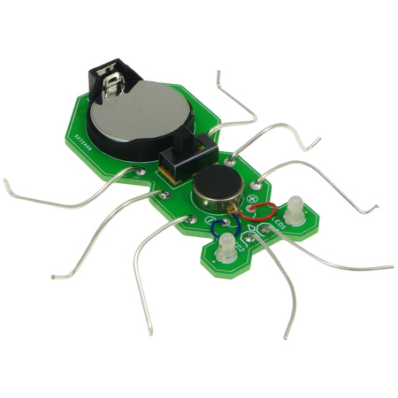 ROBO-BUG DIY - Zielony wędrujący robaczek LED do zlutowania