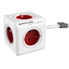 PowerCube Extended, rozgałęźnik 5 gniazd na przewodzie 1.5m, czerwony
