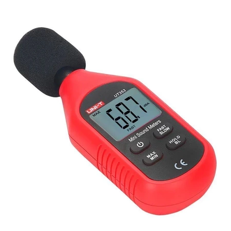 Miernik poziomu dźwięku Uni-T UT-353, 30-130 dB, FAST i SLOW, kompaktowy