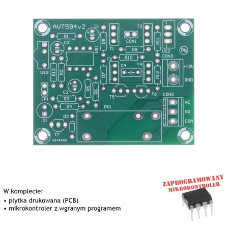 Zdalnie sterowany potencjometr do aplikacji audio, PCB i mikroprocesor do projektu AVT594