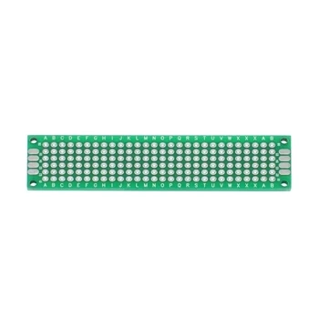 Płytka uniwersalna dwustronna THT raster 2,54 mm, 20 × 80 mm, zielony