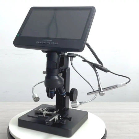 Mikroskop biologiczny i laboratoryjny z 5 obiektywami, endoskopem i ekranem 10″ – Andonstar AD269S