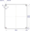 Obudowa hermetyczna z uszczelką do elektroniki 115,4 × 125,3 × 58,1 mm PS jasnoszary KRADEX Z59JH