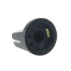 Gałka do potencjometru na oś 6mm - 19x14mm - z bakelitu, czarna z białym znacznikiem - KN-19-14