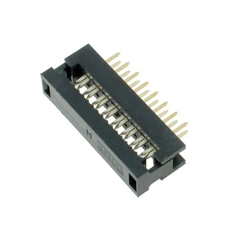 Przejście IDC taśma-PCB 16 styków, raster przewodów 1,27 mm, do wlutowania, Z-LPV16
