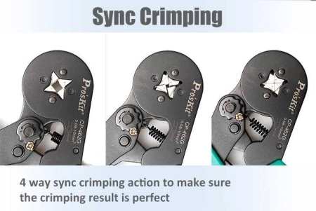 Zaciskarka tulejek 0.08-10mm2, Proskit CP-462G