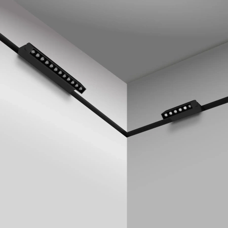 Reflektor szynowy magnetyczny liniowy regulowany 6W 480lm 4000K czarny M-LINE