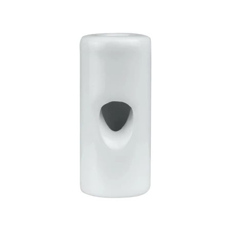 Uchwyt kabla ceramiczny 20x45mm, natynkowy biały Ceramic Loft