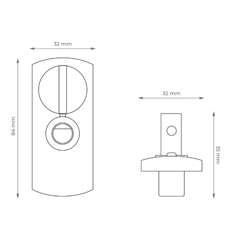 Złączka lampowa do podłączenia dowolnej lampy do szyn 1-fazowych biała