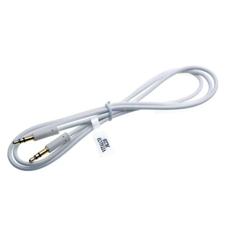 Kabel stereo jack 3.5 wtyk - wtyk prosty, biały 10m