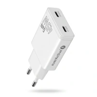 Ładowarka sieciowa GaN 45W 2x USB-C PD - super slim everActive SC-465Q