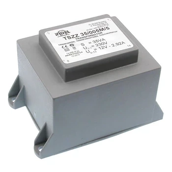 Transformator 35VA zalewany 230Vac (12V) 2.91A, z mocowaniem