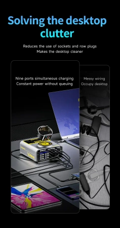 Super szybka stacja ładowania 135W GaN S-POWER PRO Mechanic