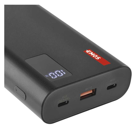 Powerbank, 27000 mAh, 100 W, szybkie ładowanie PD, czarny, EMOS B0561