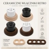 Ramka drewniana naturalna 4-modułowa do gniazd i włączników natynkowych Ceramic Classic Loft