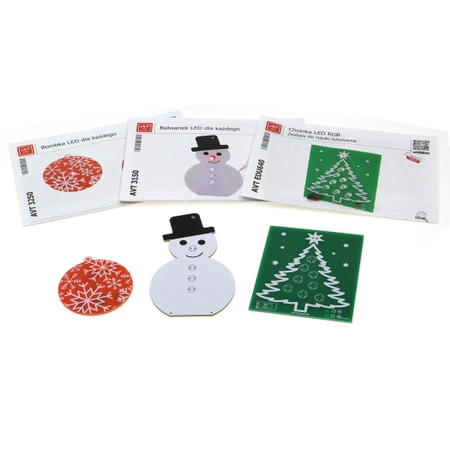 Elektronika na Święta - pakiet ozdób DIY, AVTXMASBOX2