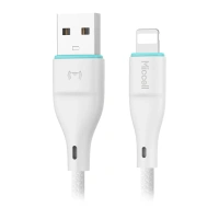 Kabel USB-A - Lightning 2.4A 1m biały Miccell