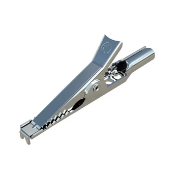 Krokodylek nieizolowany, rozwarcie 10mm, gniazdo 4mm, AGF20