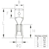 Konektor płaski męski izolowany 4.8mm 0.5mm 0.5-1.5mm² - końcówka kablowa SGE