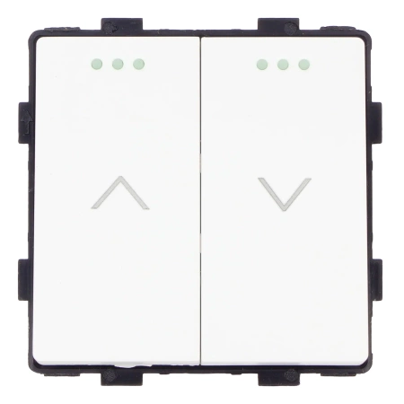 Moduł - Włącznik żaluzjowy / roletowy - biały - Tawoia Glass