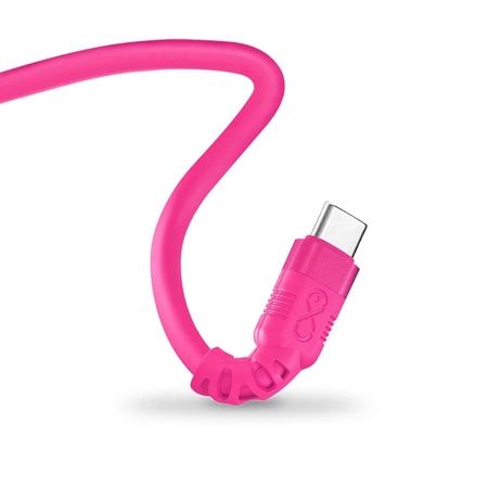 Kabel USB do USB-C 2m, eXc WHIPPY Pro 60W neon
