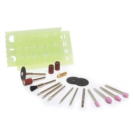 Wiertarka - szlifierka miniaturowa + osprzęt + szablony, Proskit PT-5202F