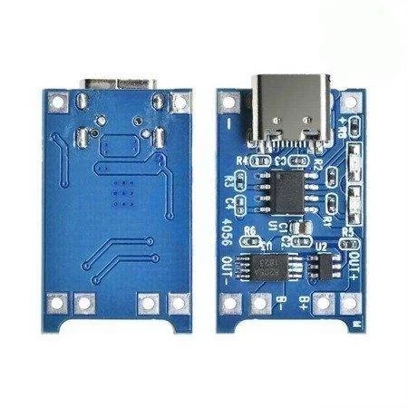 Zasilacz buforowy - Ładowarka USB Type-C - 1A - Li-pol 18650 - TP4056