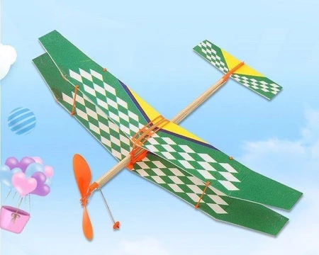 Model z napędem gumowym Sky Touch II 50cm - samolot dwupłatowy