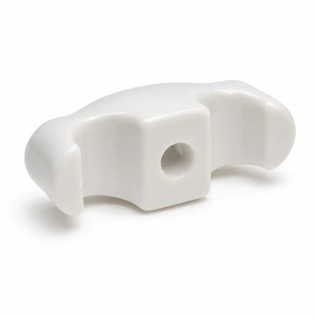 Uchwyt kabla podwójny ceramiczny biały 35x11mm Ceramic Classic Loft